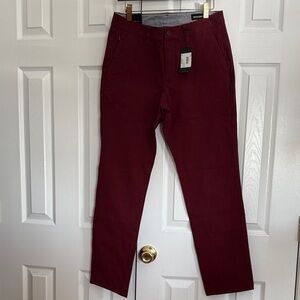 Kirkland Signature Men's Dark Red Chinos